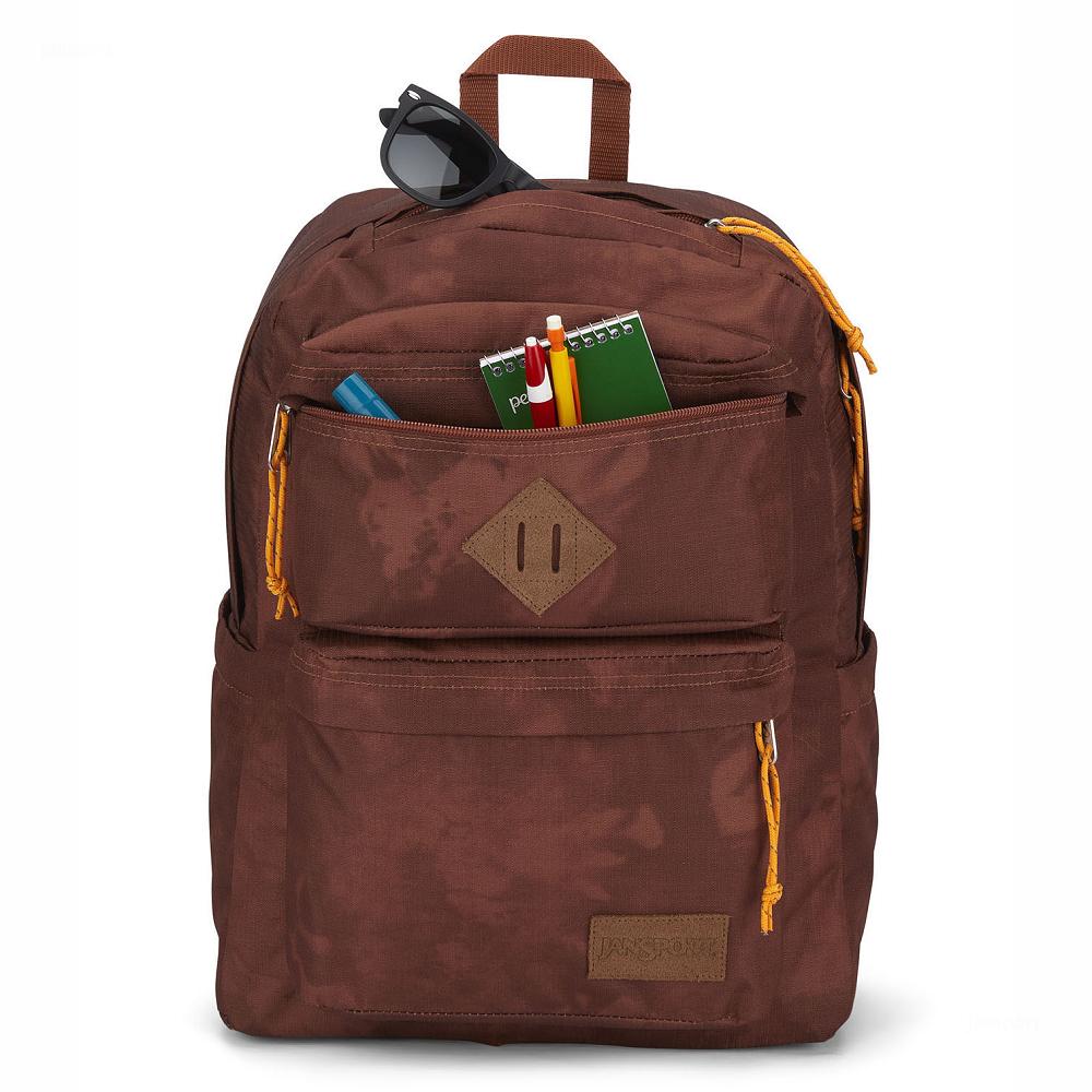 Sac à Dos Ordinateur JanSport Double Break Marron | XXX-96273746